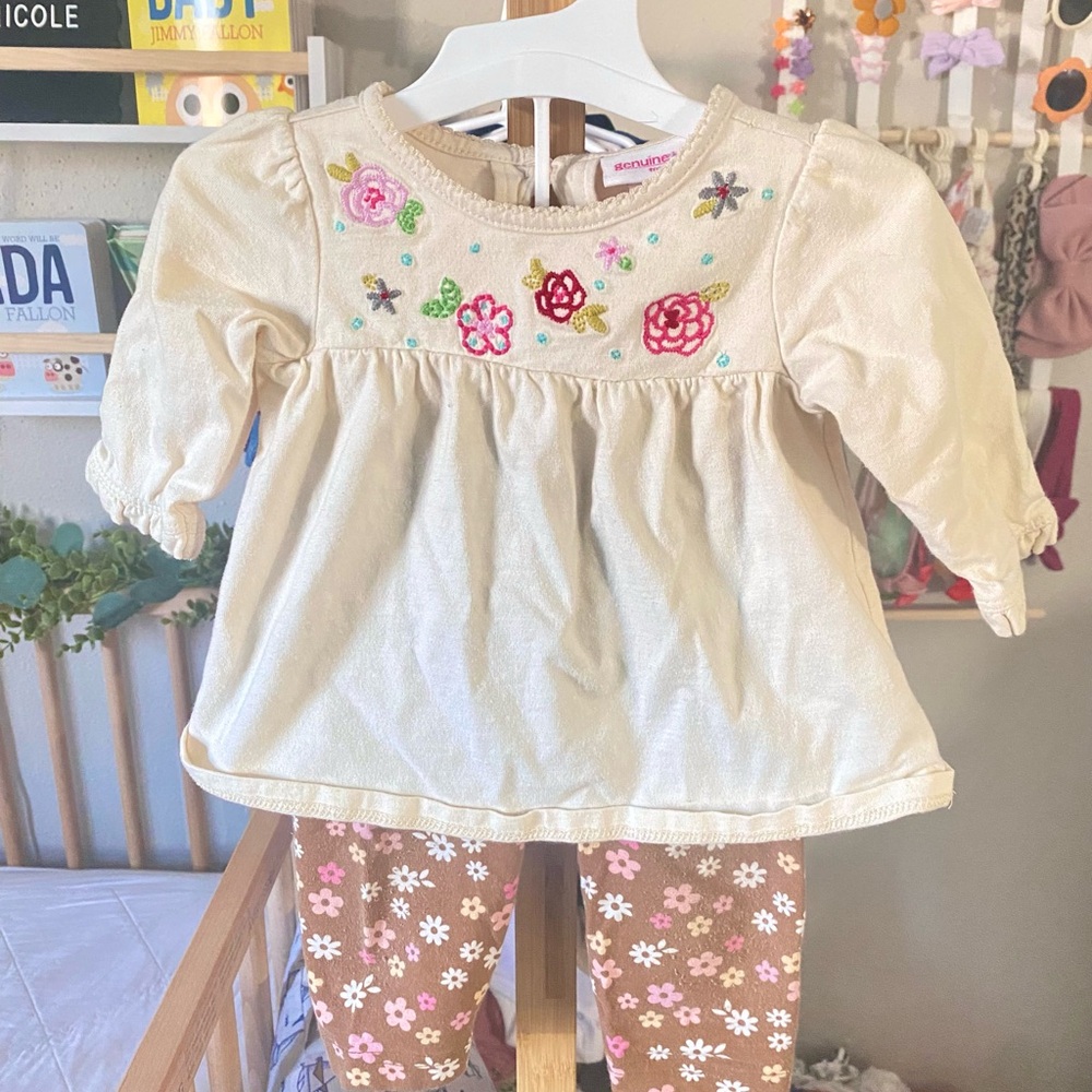 Yellow Floral Embroidered Top